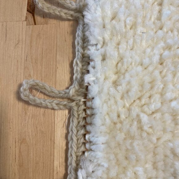 63-(VHD) Vintage. Home Decor. Latch Hooked. Horse. - Picture 7 of 7